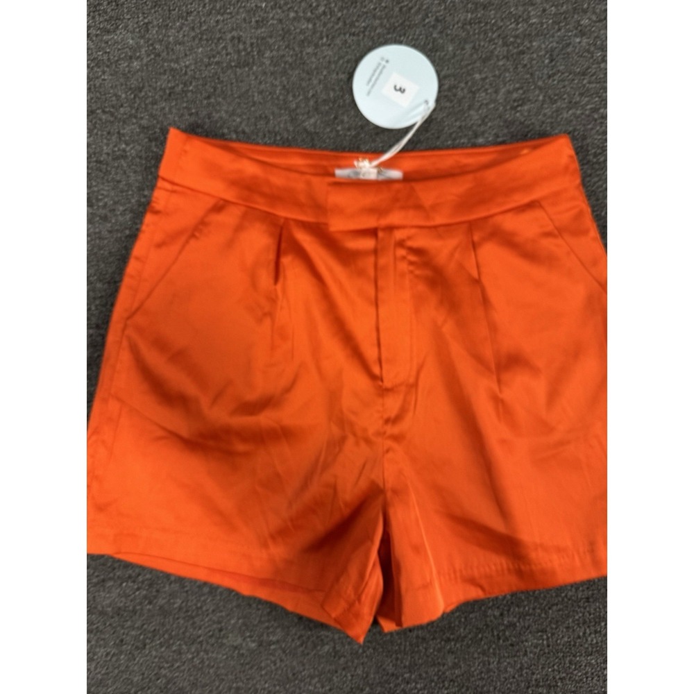 NWT Orange‎ Satiny Cloud Ten Shorts Size Small